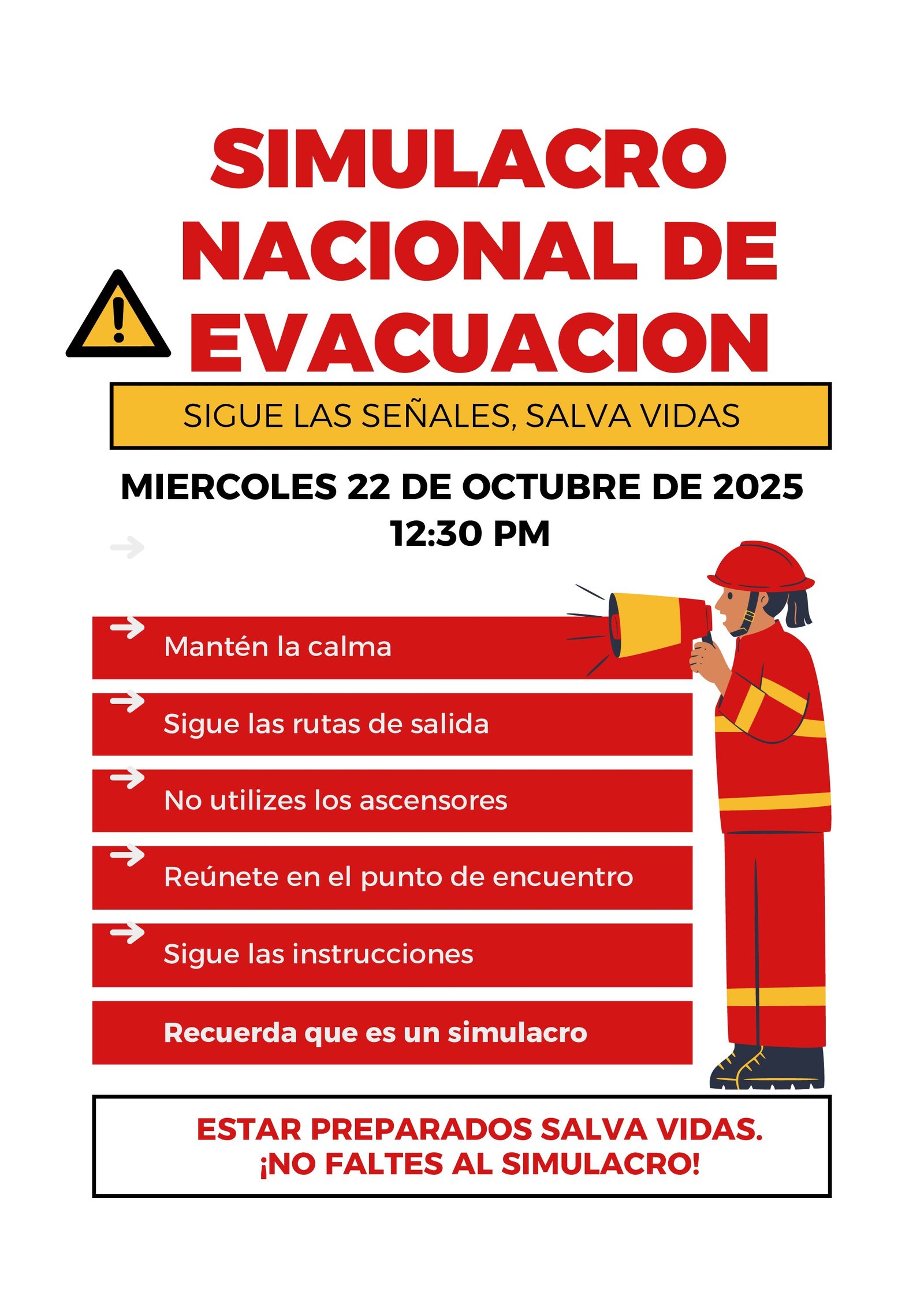 🚨 Simulacro Nacional de Evacuación 2025 – Palermo PH